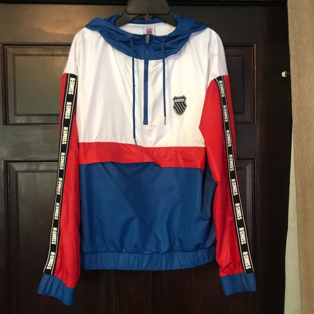 K-Swiss windbreaker Red White Blue